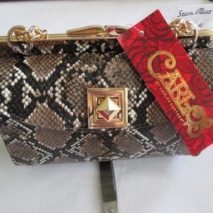 NWT - CARLOS snakeskin framed crossbody bag - $69.